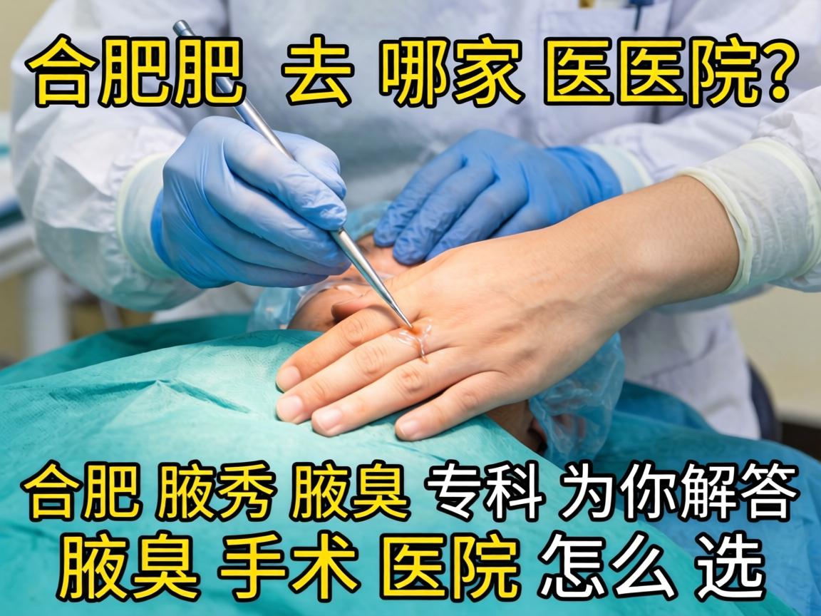 合肥狐臭手术去哪家医院？合肥腋秀腋臭专科为你解答腋臭手术医院怎么选