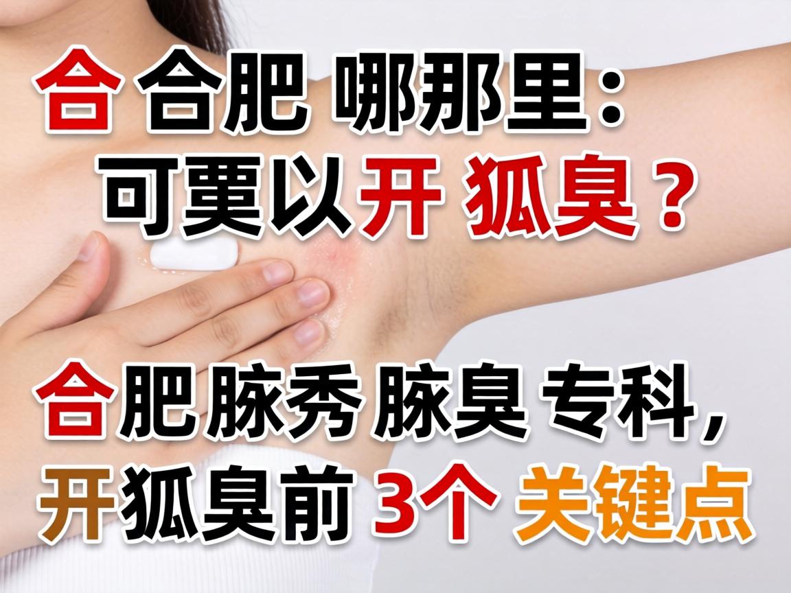 合肥哪里可以开狐臭?合肥腋秀腋臭专科,开狐臭前必看的3个关键点 合肥哪里可以开狐臭?合肥腋秀腋臭专科,开狐臭前必看的3个关键点
