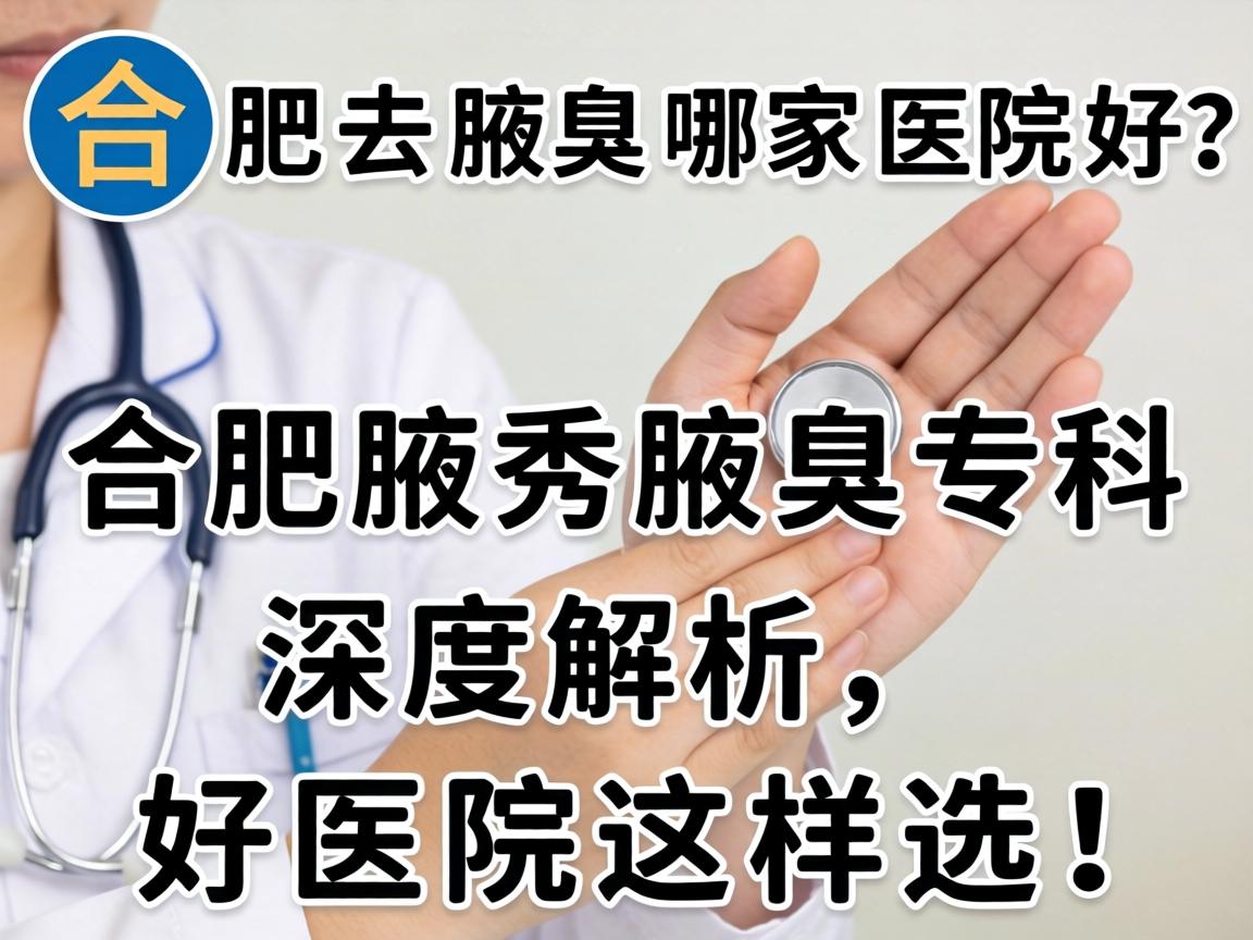合肥去腋臭哪家医院好？合肥腋秀腋臭专科深度解析，好医院这样选！