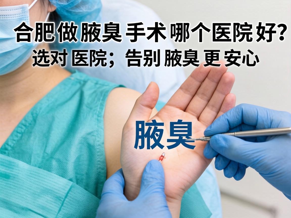 合肥做腋臭手术哪个医院好?选对医院,告别腋臭更安心 合肥做腋臭手术哪个医院好?选对医院,告别腋臭更安心