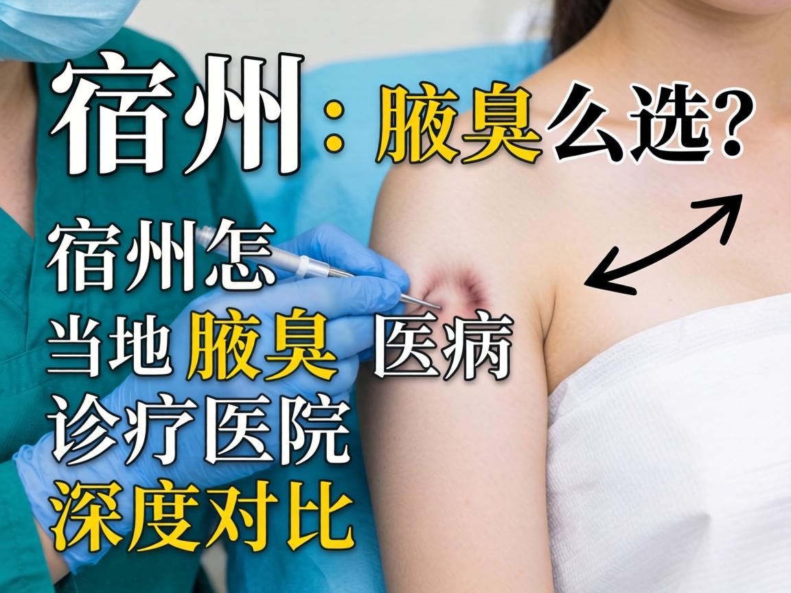 宿州腋臭医院怎么选？宿州当地腋臭诊疗医院深度对比