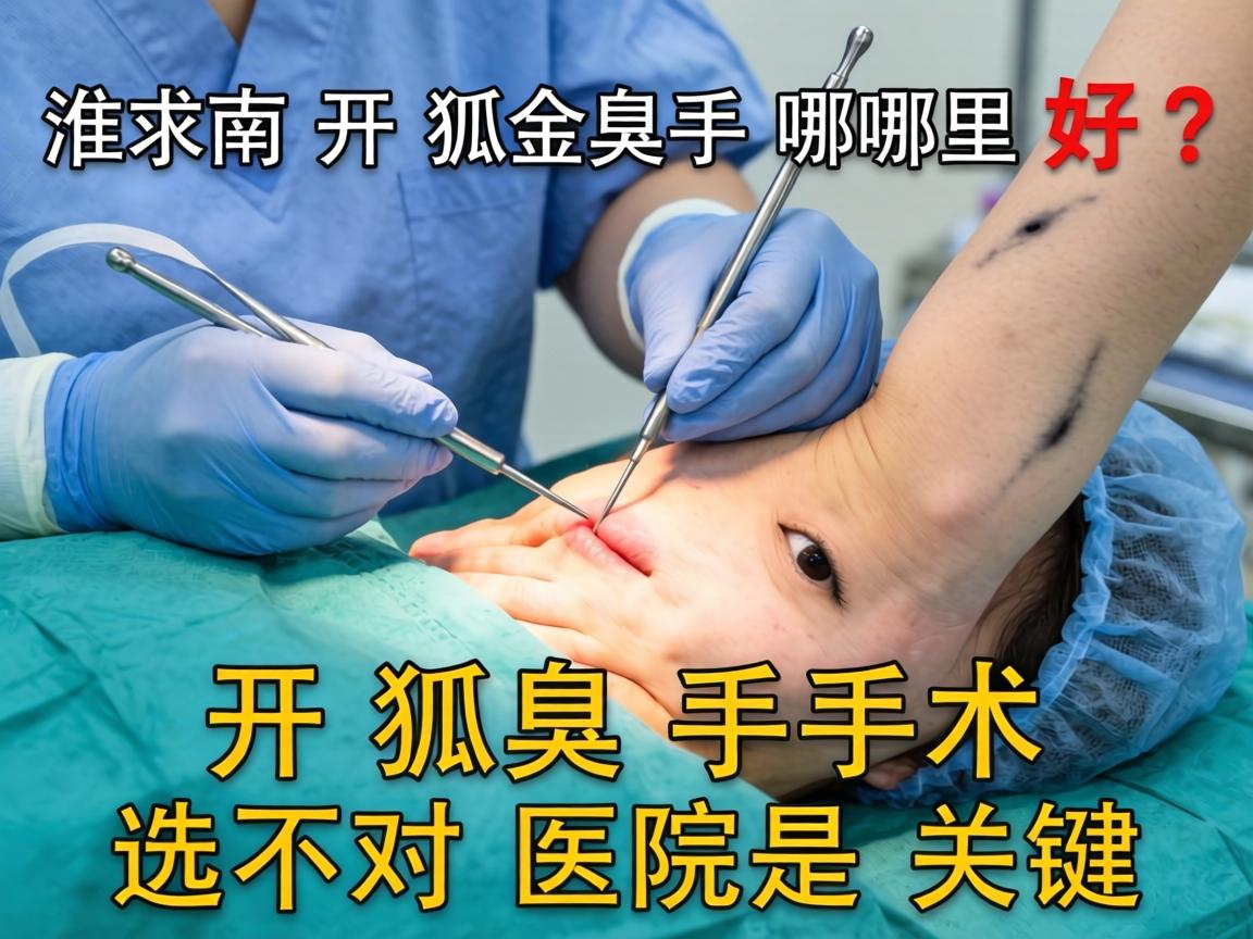淮南开狐臭手术哪里好？开狐臭手术选对医院是关键