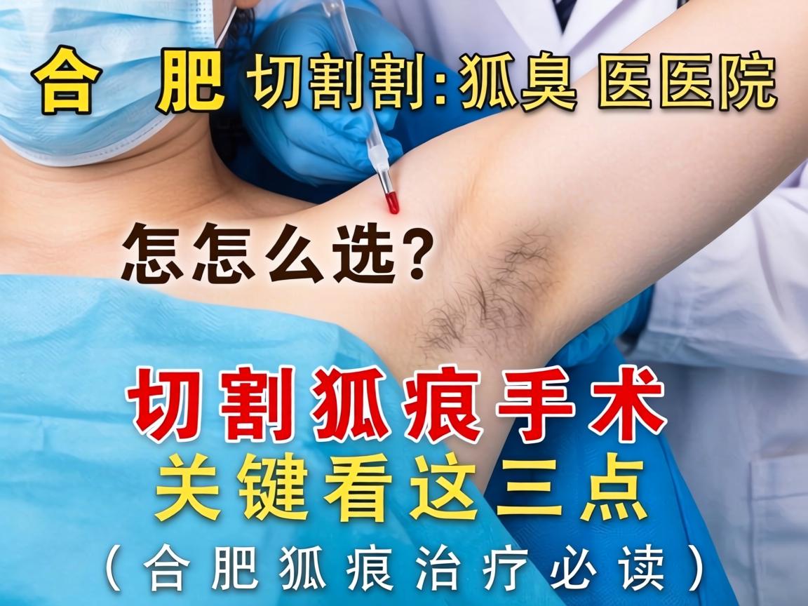 合肥切割狐臭医院怎么选？切割狐臭手术关键看这三点（合肥狐臭治疗必读）