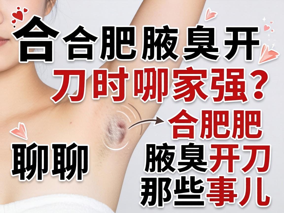合肥腋臭开刀哪家强？聊聊合肥腋臭开刀那些事儿