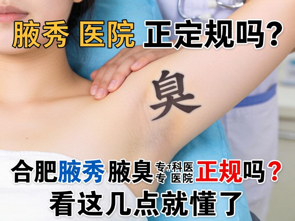 腋秀医院正规吗?合肥腋秀腋臭专科医院正规吗?看这几点就懂了 腋秀医院正规吗?合肥腋秀腋臭专科医院正规吗?看这几点就懂了