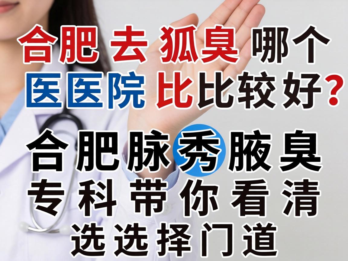 合肥去狐臭哪个医院比较好？合肥腋秀腋臭专科带你看清选择门道
