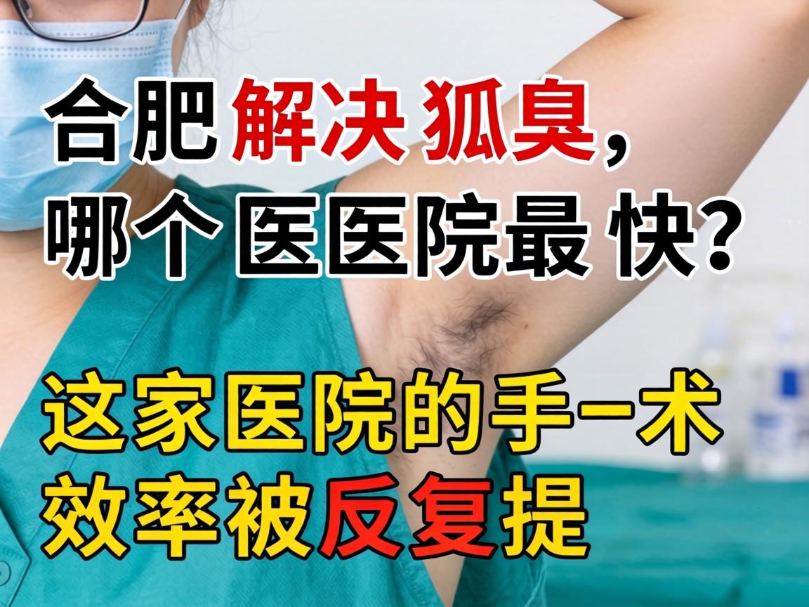 合肥解决狐臭,哪个医院最快?这家医院的手术效率被反复提及 合肥解决狐臭,哪个医院最快?这家医院的手术效率被反复提及