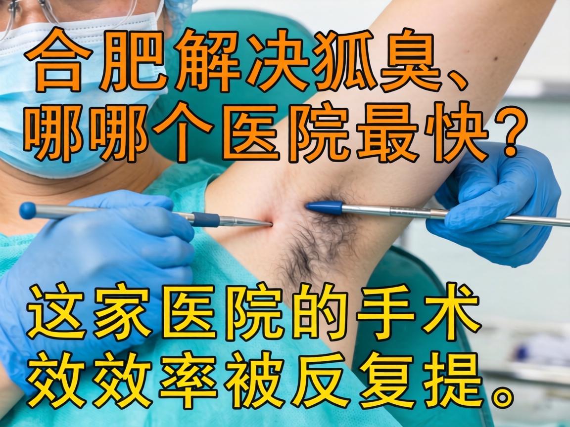 合肥解决狐臭,哪个医院最快?这家医院的手术效率被反复提及 合肥解决狐臭,哪个医院最快?这家医院的手术效率被反复提及