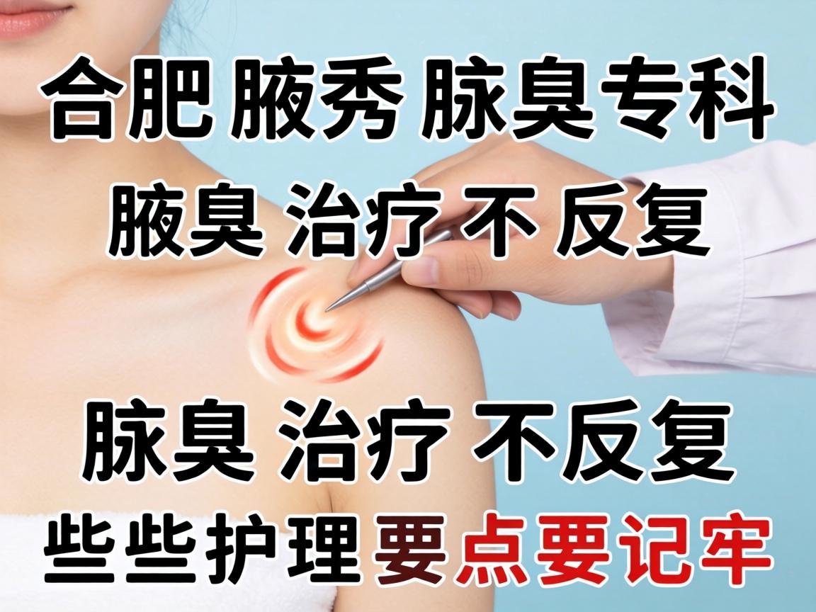 合肥腋秀腋臭专科,腋臭治疗不反复,这些腋臭护理要点要记牢 合肥腋秀腋臭专科,腋臭治疗不反复,这些腋臭护理要点要记牢