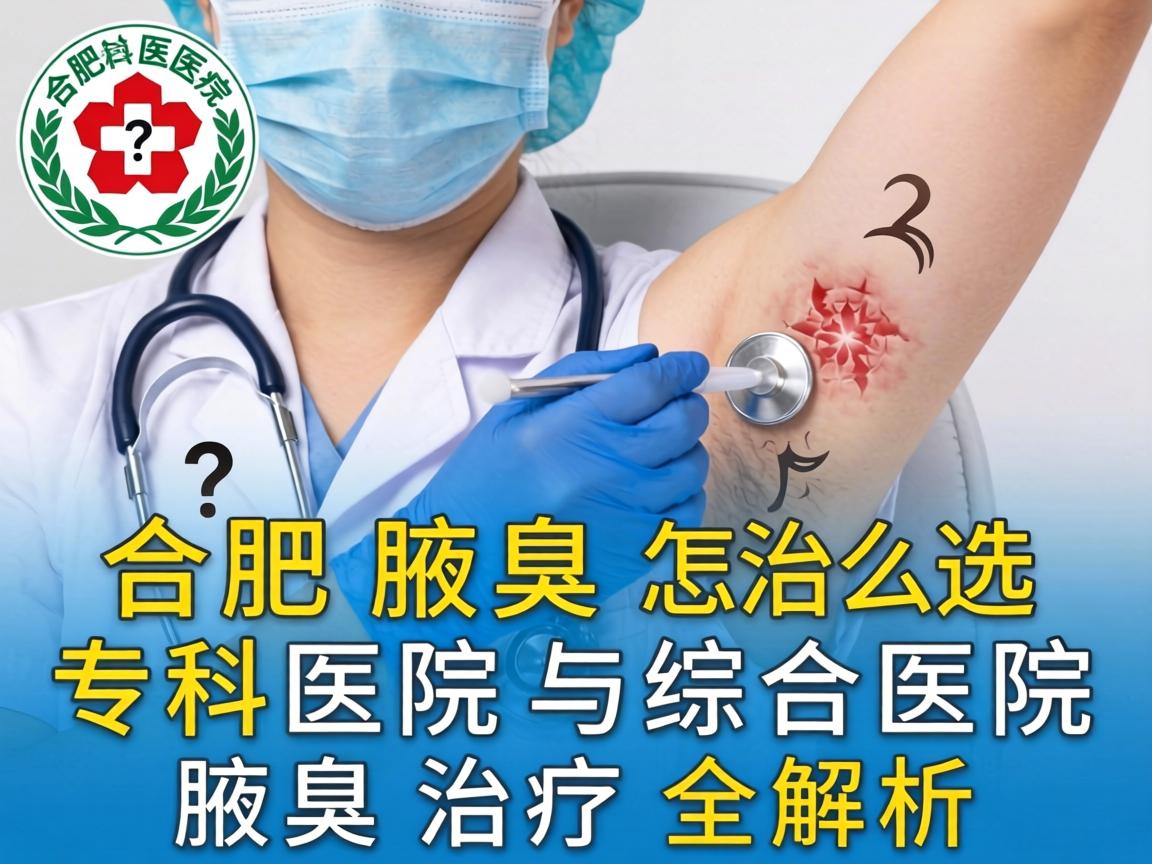合肥腋臭治疗医院怎么选？合肥腋臭专科医院与综合医院腋臭治疗全解析
