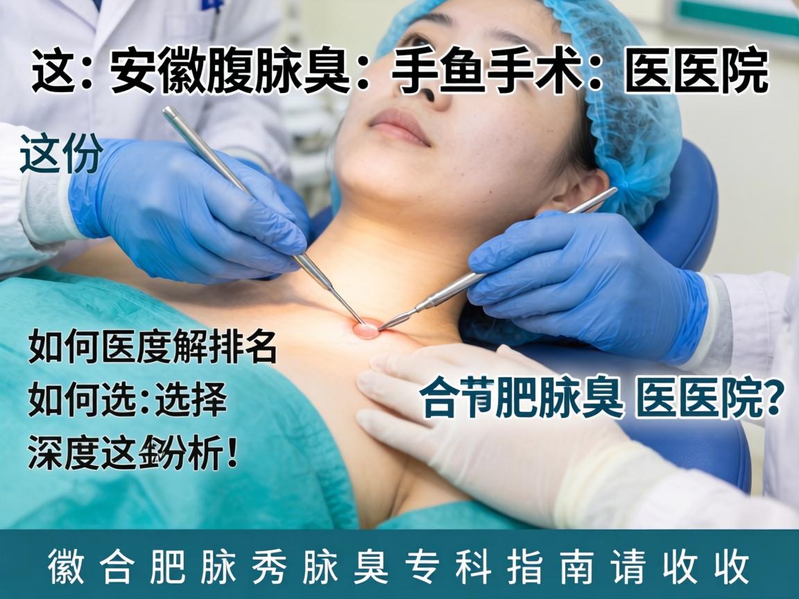 安徽腋臭手术医院排名深度解析，如何选择合肥腋臭医院？这份合肥腋秀腋臭专科指南请收好