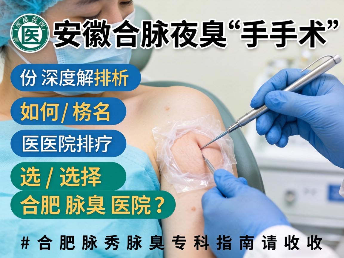 安徽腋臭手术医院排名深度解析，如何选择合肥腋臭医院？这份合肥腋秀腋臭专科指南请收好