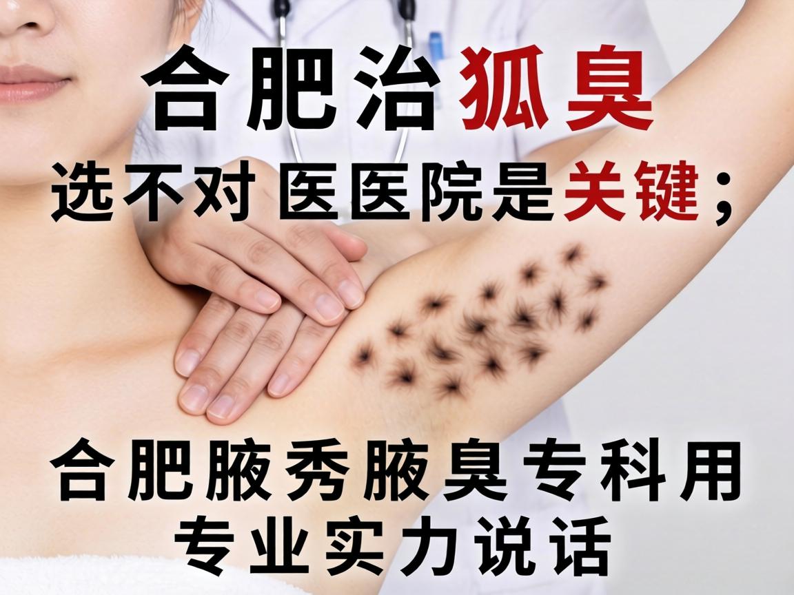 合肥治狐臭，选对医院是关键，合肥腋秀腋臭专科用专业实力说话