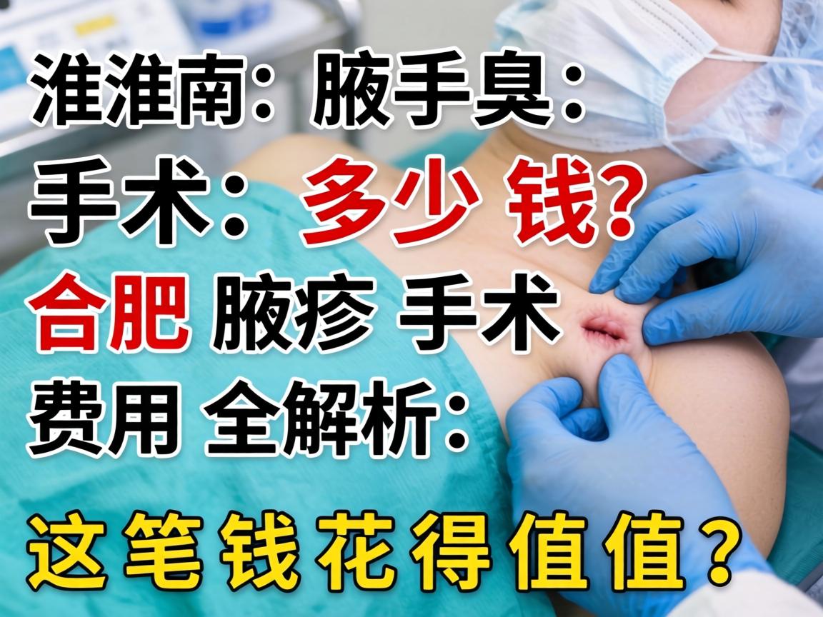 淮南腋臭手术多少钱？合肥腋臭手术费用全解析，这笔钱花得值不值？