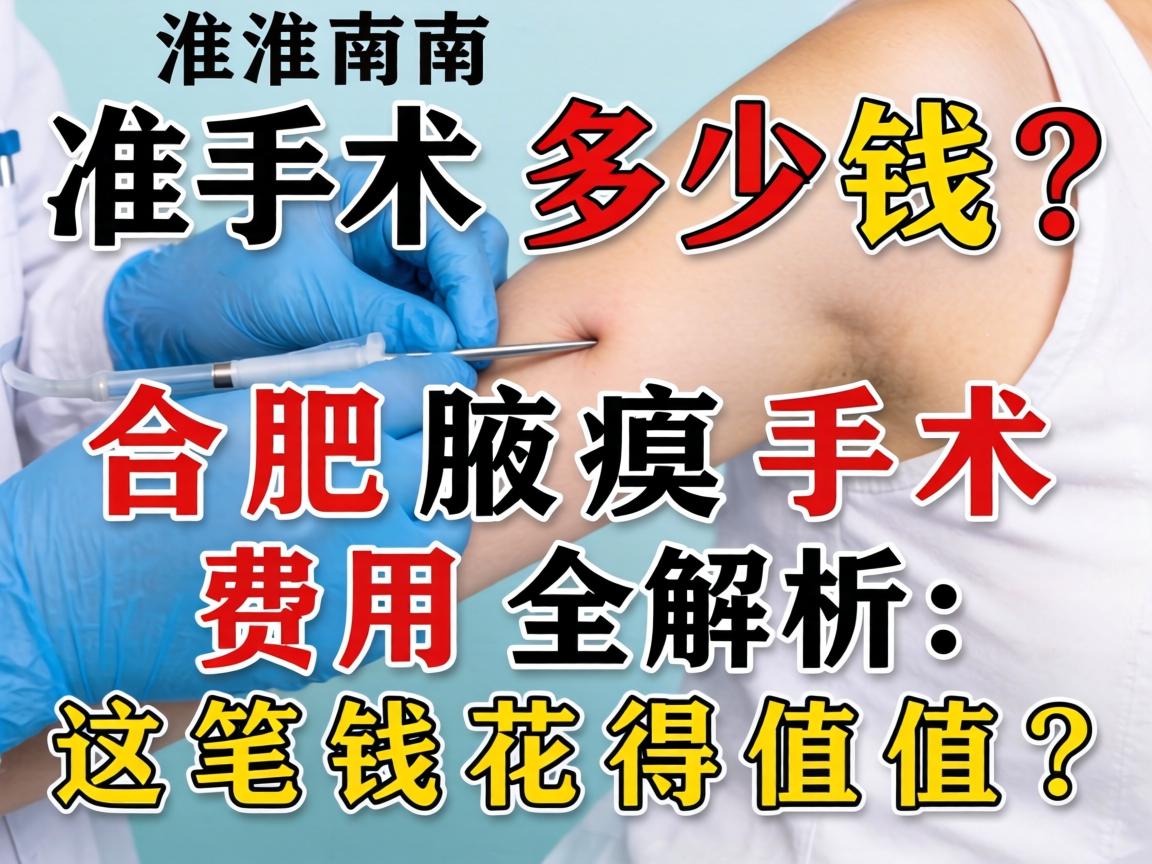 淮南腋臭手术多少钱？合肥腋臭手术费用全解析，这笔钱花得值不值？