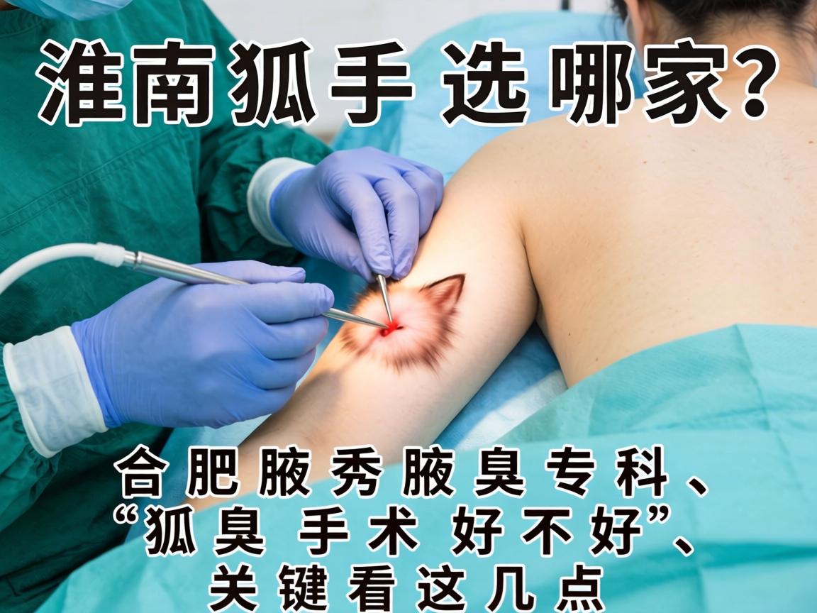淮南狐臭手术选哪家？合肥腋秀腋臭专科，狐臭手术好不好，关键看这几点