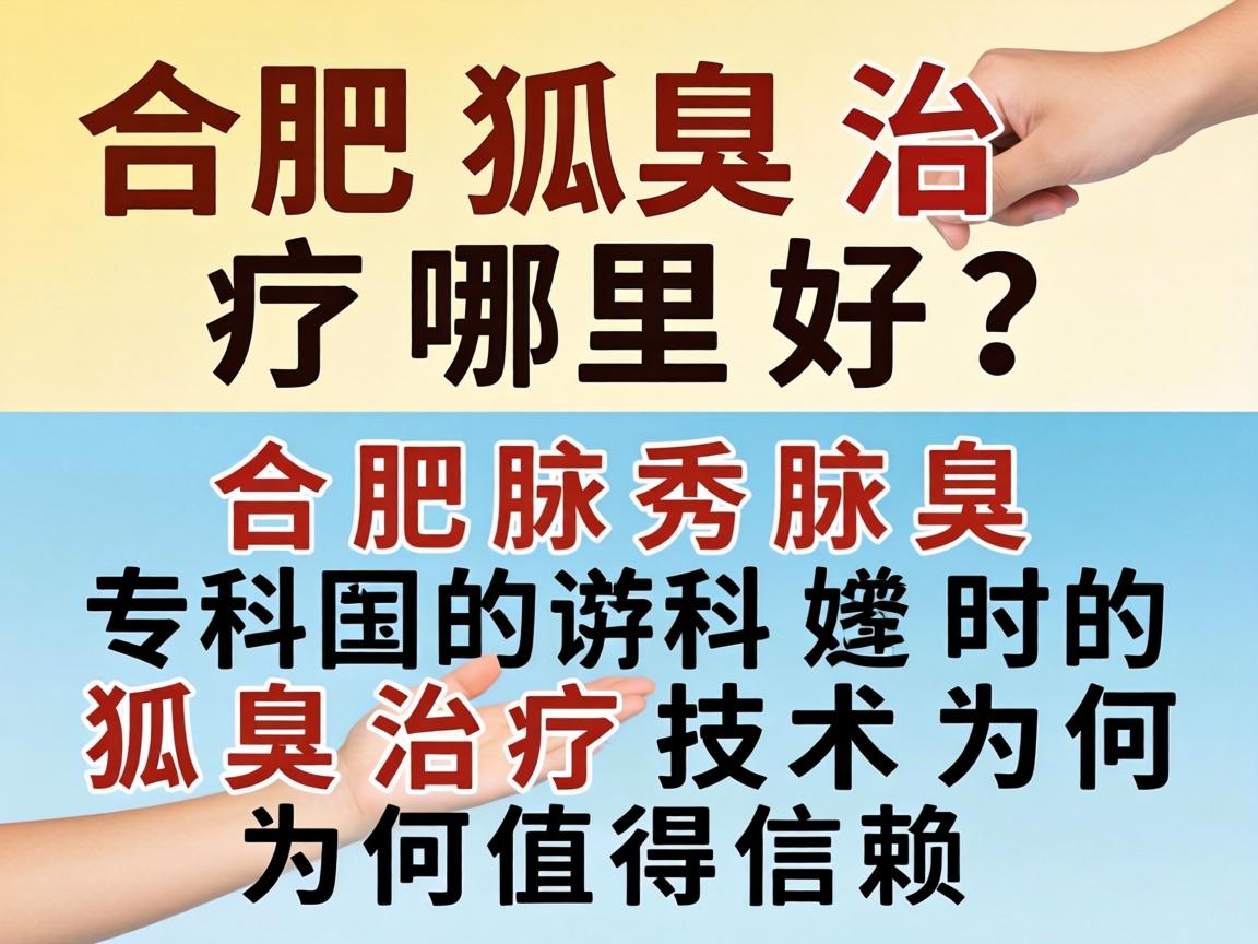 合肥狐臭治疗哪里好？合肥腋秀腋臭专科的狐臭治疗技术为何值得信赖