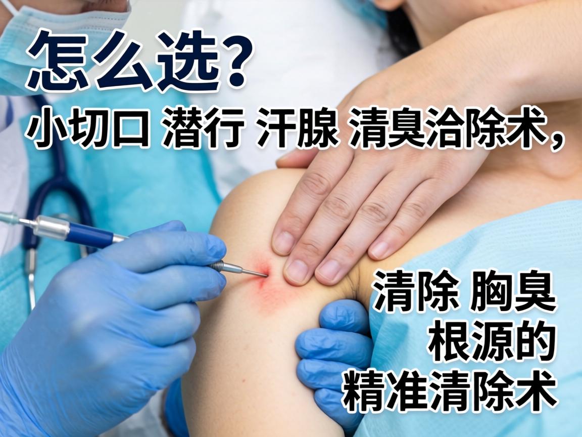 腋臭手术怎么选?小切口潜行汗腺清除术,清除腋臭根源的精准清除术 腋臭手术怎么选?小切口潜行汗腺清除术,清除腋臭根源的精准清除术