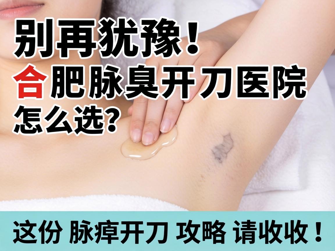 别再犹豫!合肥腋臭开刀医院怎么选?这份腋臭开刀攻略请收好! 别再犹豫!合肥腋臭开刀医院怎么选?这份腋臭开刀攻略请收好!