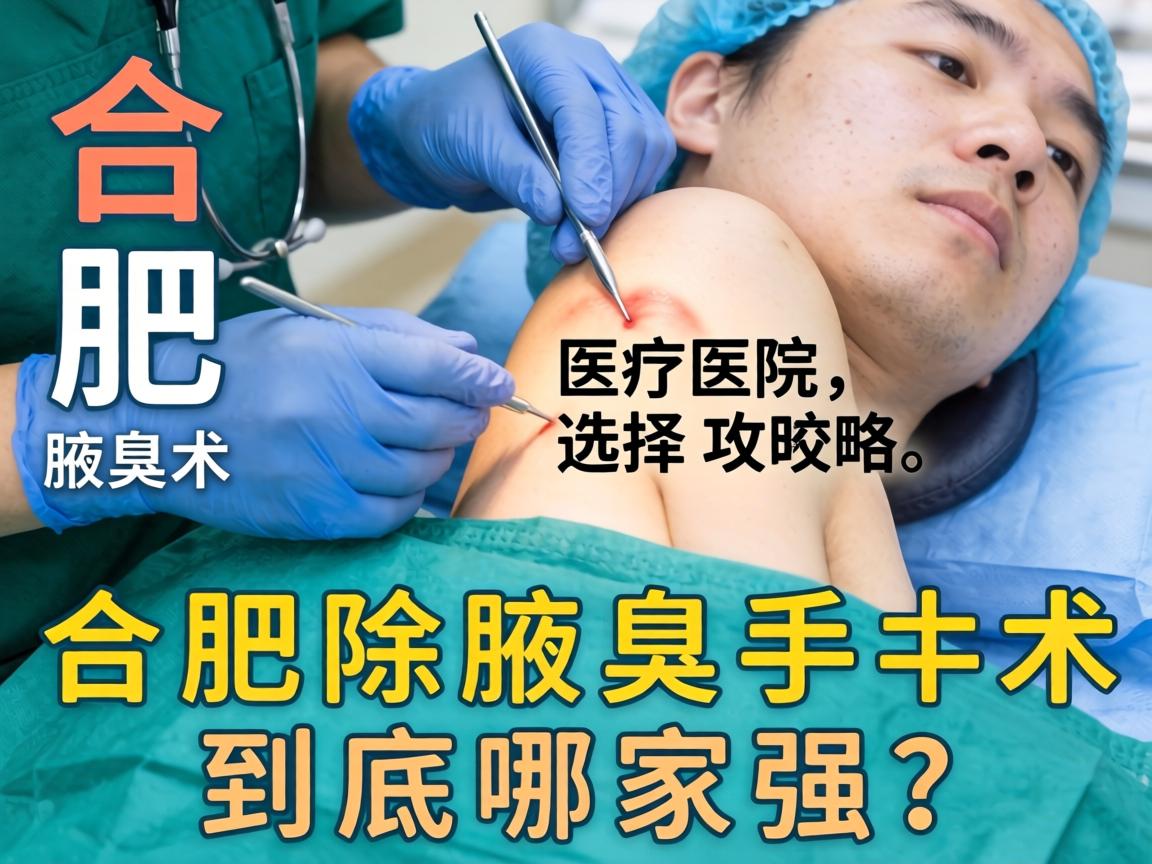 合肥除腋臭手术医院选择攻略，合肥除腋臭手术，到底哪家强？