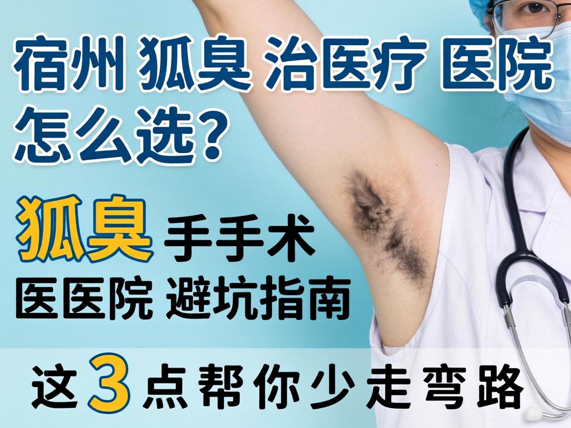 宿州狐臭治疗医院怎么选?狐臭手术医院避坑指南,这3点帮你少走弯路 宿州狐臭治疗医院怎么选?狐臭手术医院避坑指南,这3点帮你少走弯路