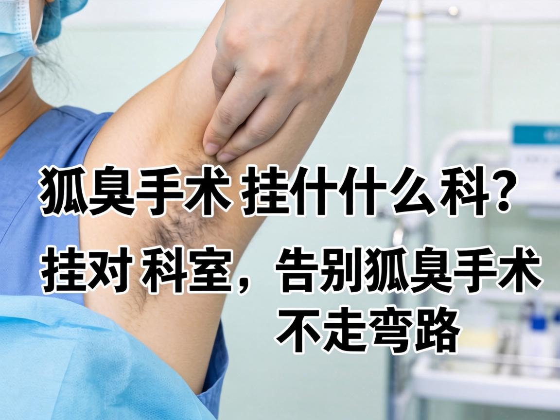 狐臭手术挂什么科？挂对科室，告别狐臭手术不走弯路