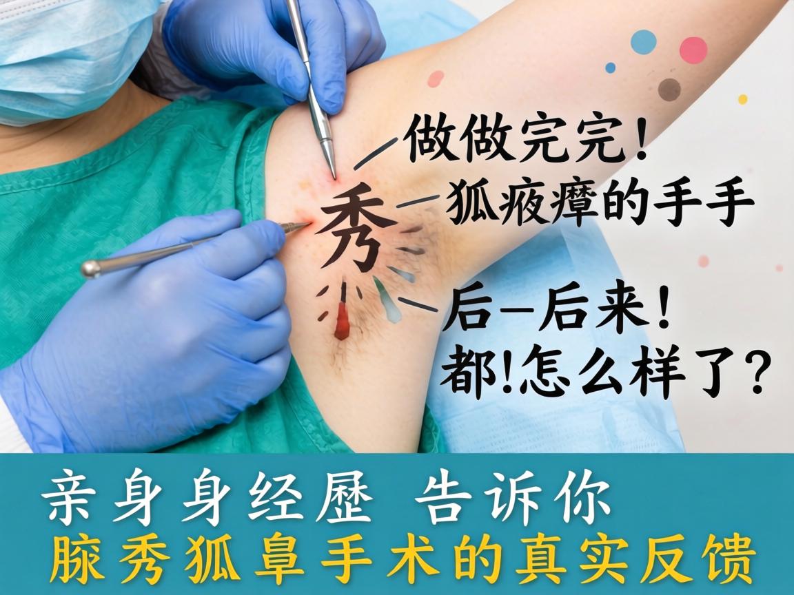 在腋秀做完狐臭手术的人,后来都怎么样了?亲身经历告诉你腋秀狐臭手术的真实反馈 在腋秀做完狐臭手术的人,后来都怎么样了?亲身经历告诉你腋秀狐臭手术的真实反馈