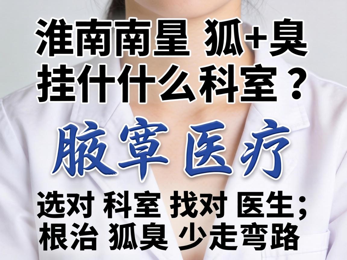 淮南狐臭挂什么科室？选对科室找对医生，根治狐臭少走弯路