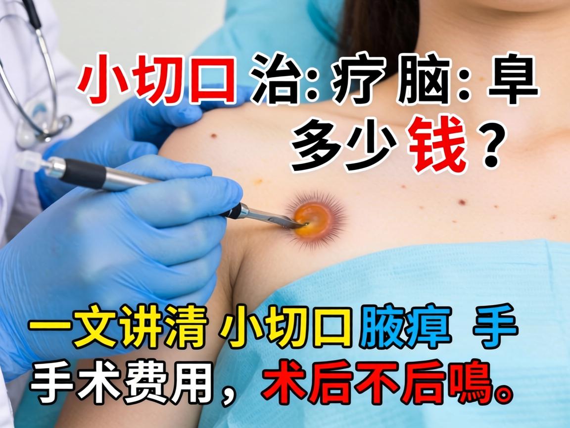 小切口治疗腋臭多少钱？一文讲清小切口腋臭手术费用，术后不后悔