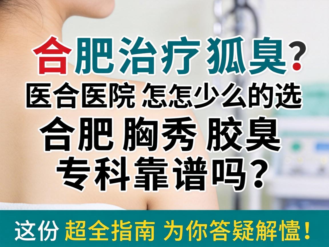 合肥治疗狐臭医院怎么选?合肥腋秀腋臭专科靠谱吗?这份超全指南为你答疑解惑! 合肥治疗狐臭医院怎么选?合肥腋秀腋臭专科靠谱吗?这份超全指南为你答疑解惑!