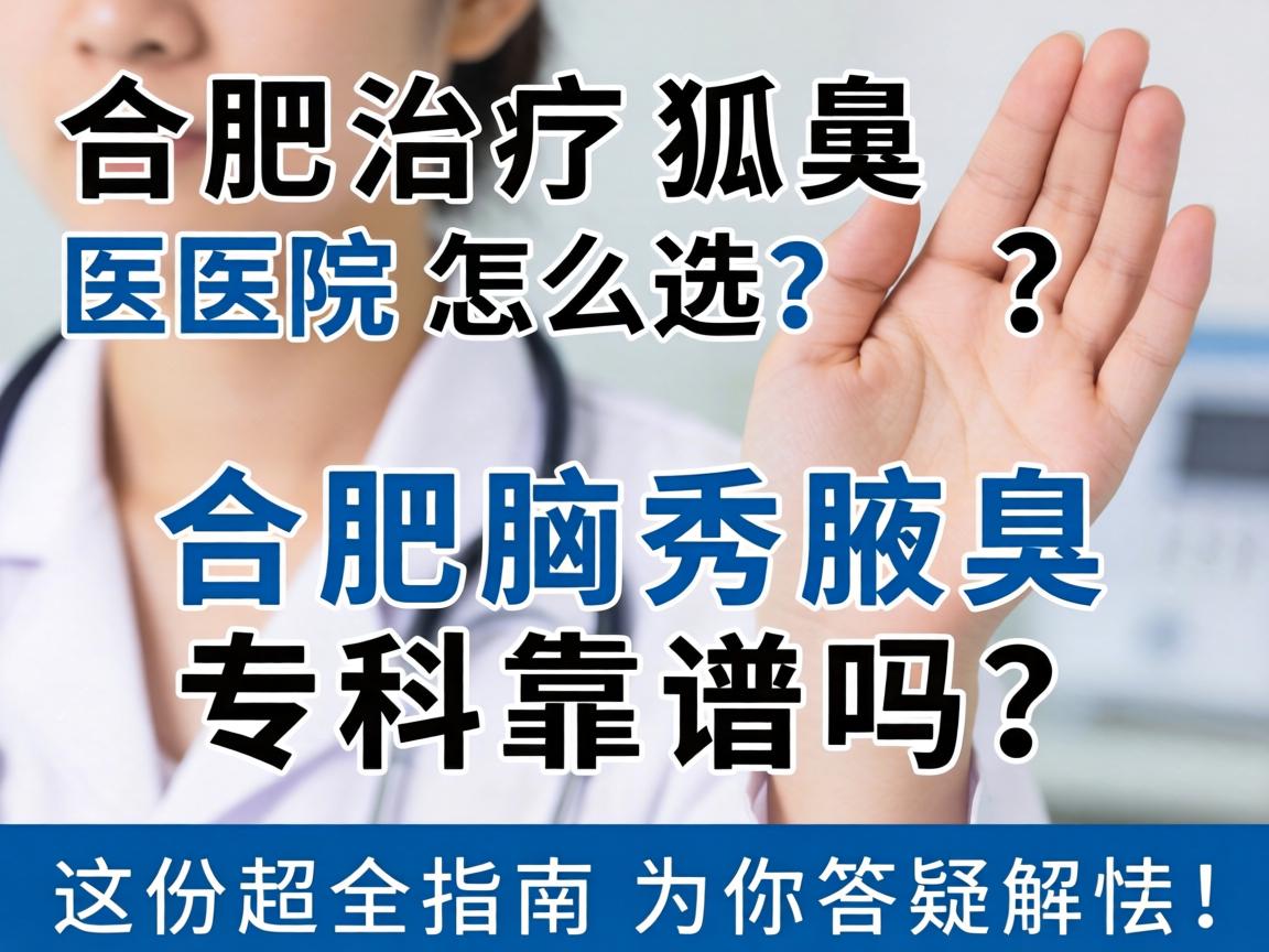 合肥治疗狐臭医院怎么选?合肥腋秀腋臭专科靠谱吗?这份超全指南为你答疑解惑! 合肥治疗狐臭医院怎么选?合肥腋秀腋臭专科靠谱吗?这份超全指南为你答疑解惑!