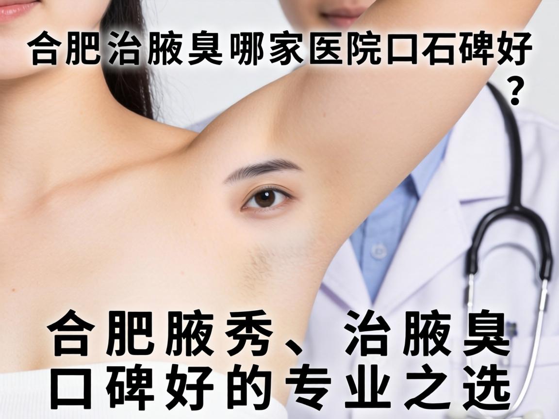 合肥治腋臭哪家医院口碑好？合肥腋秀，治腋臭口碑好的专业之选