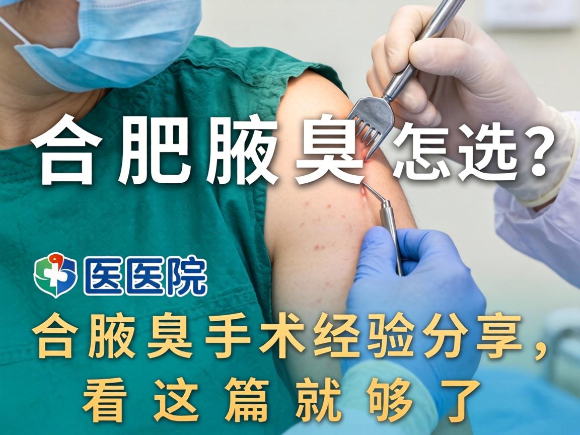 合肥腋臭手术医院怎么选?合肥腋臭手术经验分享,看这篇就够了 合肥腋臭手术医院怎么选?合肥腋臭手术经验分享,看这篇就够了