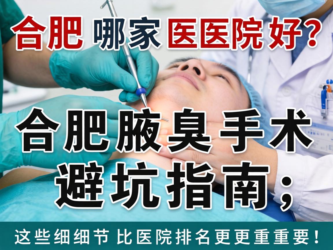 合肥腋臭手术哪家医院好?合肥腋臭手术避坑指南,这些细节比医院排名更重要! 合肥腋臭手术哪家医院好?合肥腋臭手术避坑指南,这些细节比医院排名更重要!