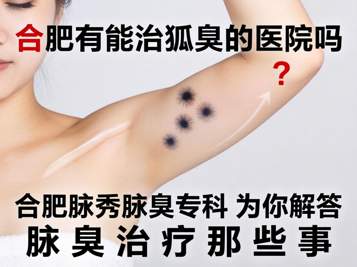 合肥有能治狐臭的医院吗？合肥腋秀腋臭专科为你解答腋臭治疗那些事
