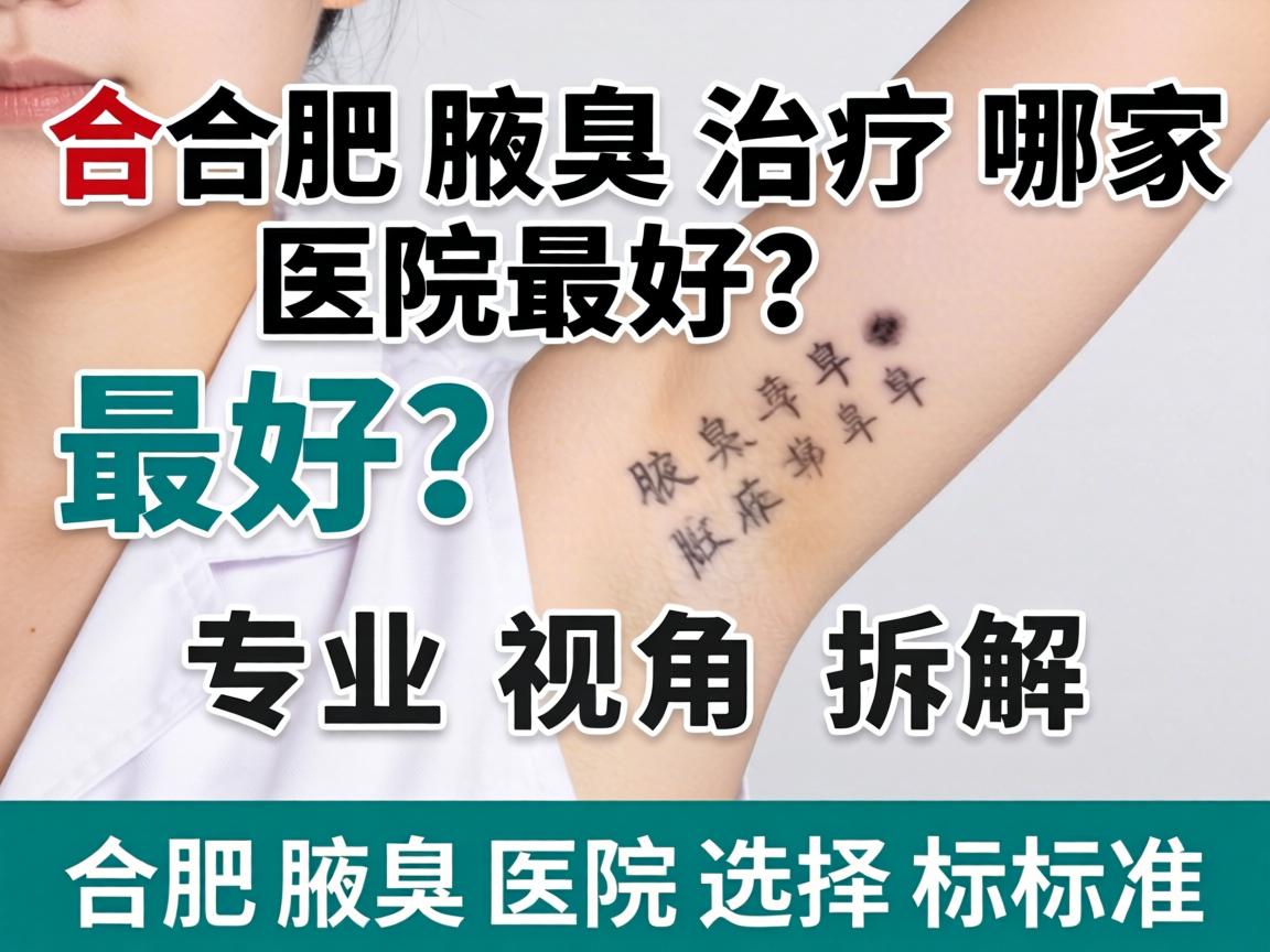 合肥腋臭治疗哪家医院最好?专业视角拆解合肥腋臭医院选择标准 合肥腋臭治疗哪家医院最好?专业视角拆解合肥腋臭医院选择标准