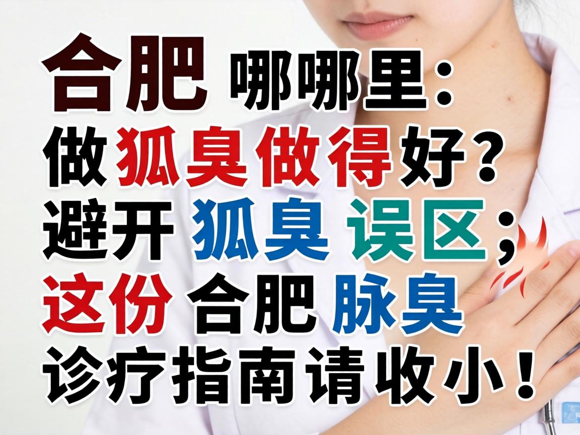 合肥哪里做狐臭做得好?避开狐臭误区,这份合肥腋臭诊疗指南请收好! 合肥哪里做狐臭做得好?避开狐臭误区,这份合肥腋臭诊疗指南请收好!