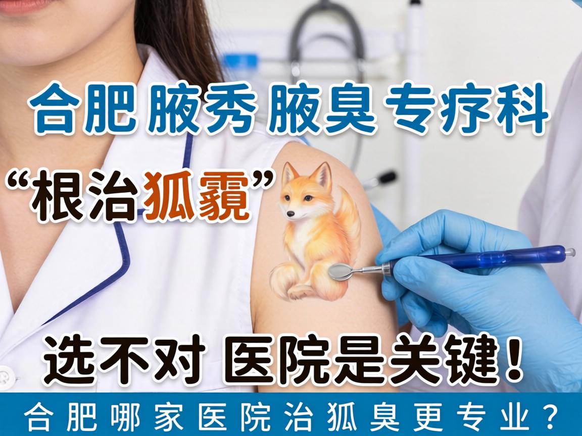 合肥腋秀腋臭专科，根治狐臭，选对医院是关键！合肥哪家医院治狐臭更专业？