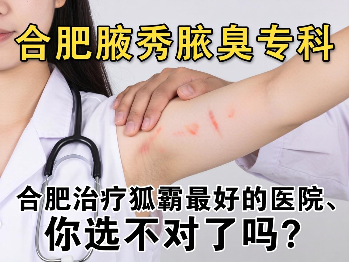 合肥腋秀腋臭专科，合肥治疗狐臭最好的医院，你选对了吗？