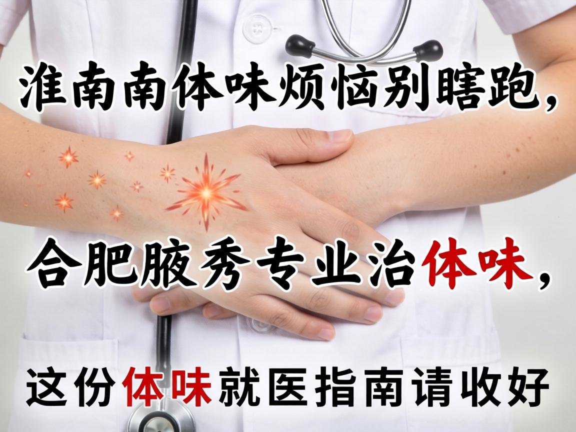 淮南体味烦恼别瞎跑，合肥腋秀专业治体味，这份体味就医指南请收好