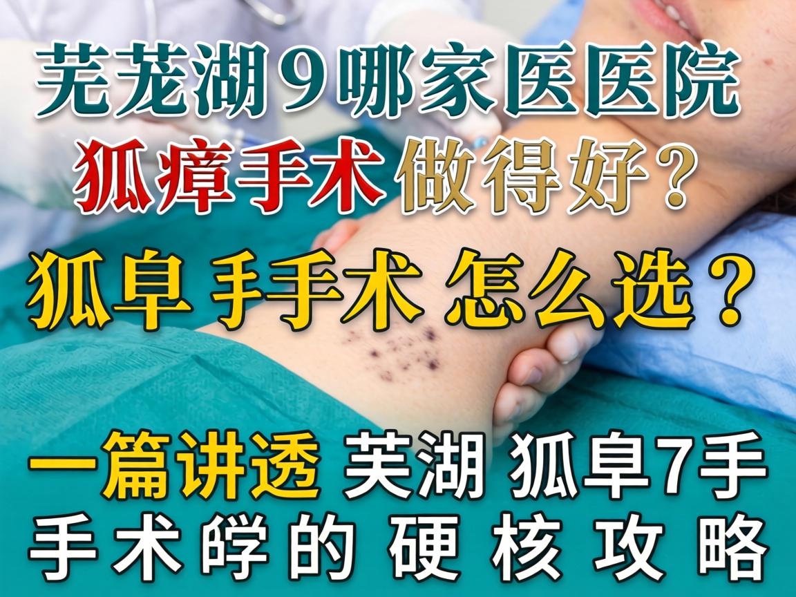 芜湖哪家医院狐臭手术做得好?狐臭手术怎么选?一篇讲透芜湖狐臭手术的硬核攻略 芜湖哪家医院狐臭手术做得好?狐臭手术怎么选?一篇讲透芜湖狐臭手术的硬核攻略