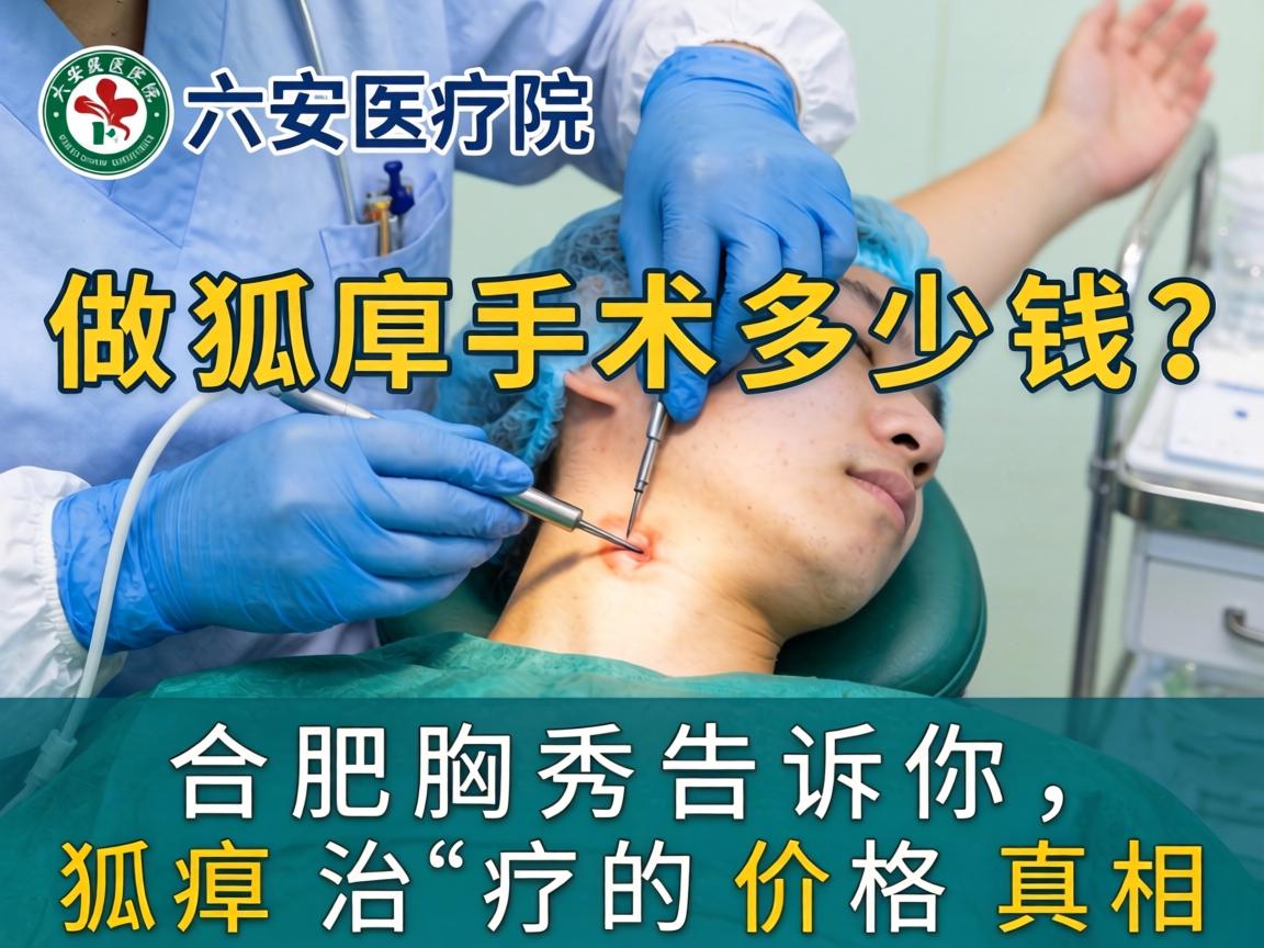 六安医院做狐臭手术多少钱？合肥腋秀告诉你，狐臭治疗的价格真相