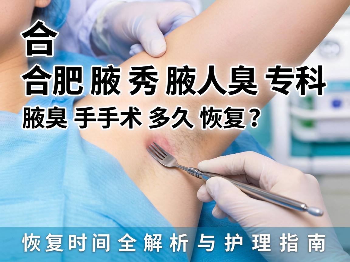合肥腋秀腋臭专科，腋臭手术多久恢复？恢复时间全解析与护理指南