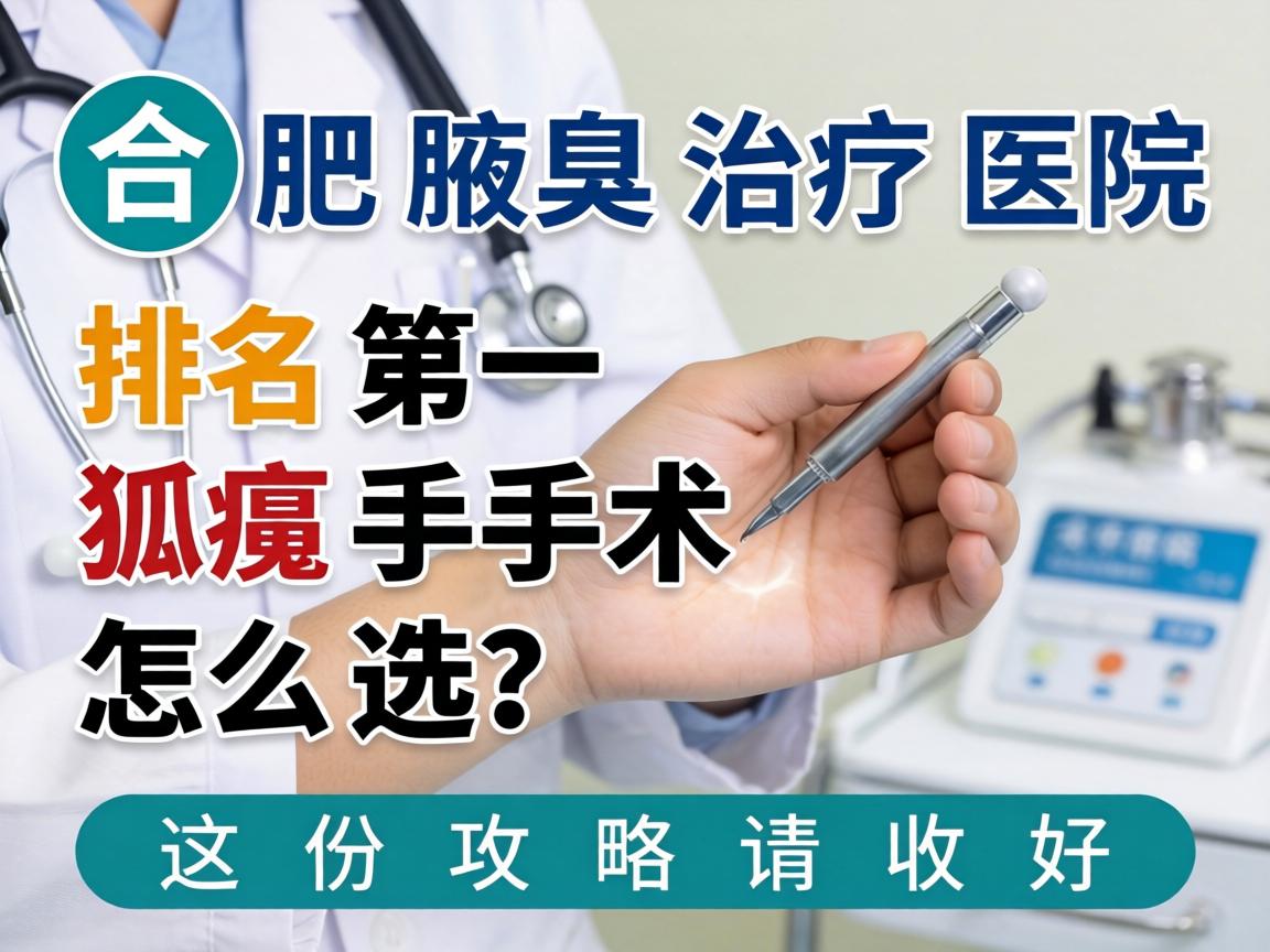 合肥腋臭治疗医院排名第一,狐臭手术怎么选?这份攻略请收好 合肥腋臭治疗医院排名第一,狐臭手术怎么选?这份攻略请收好