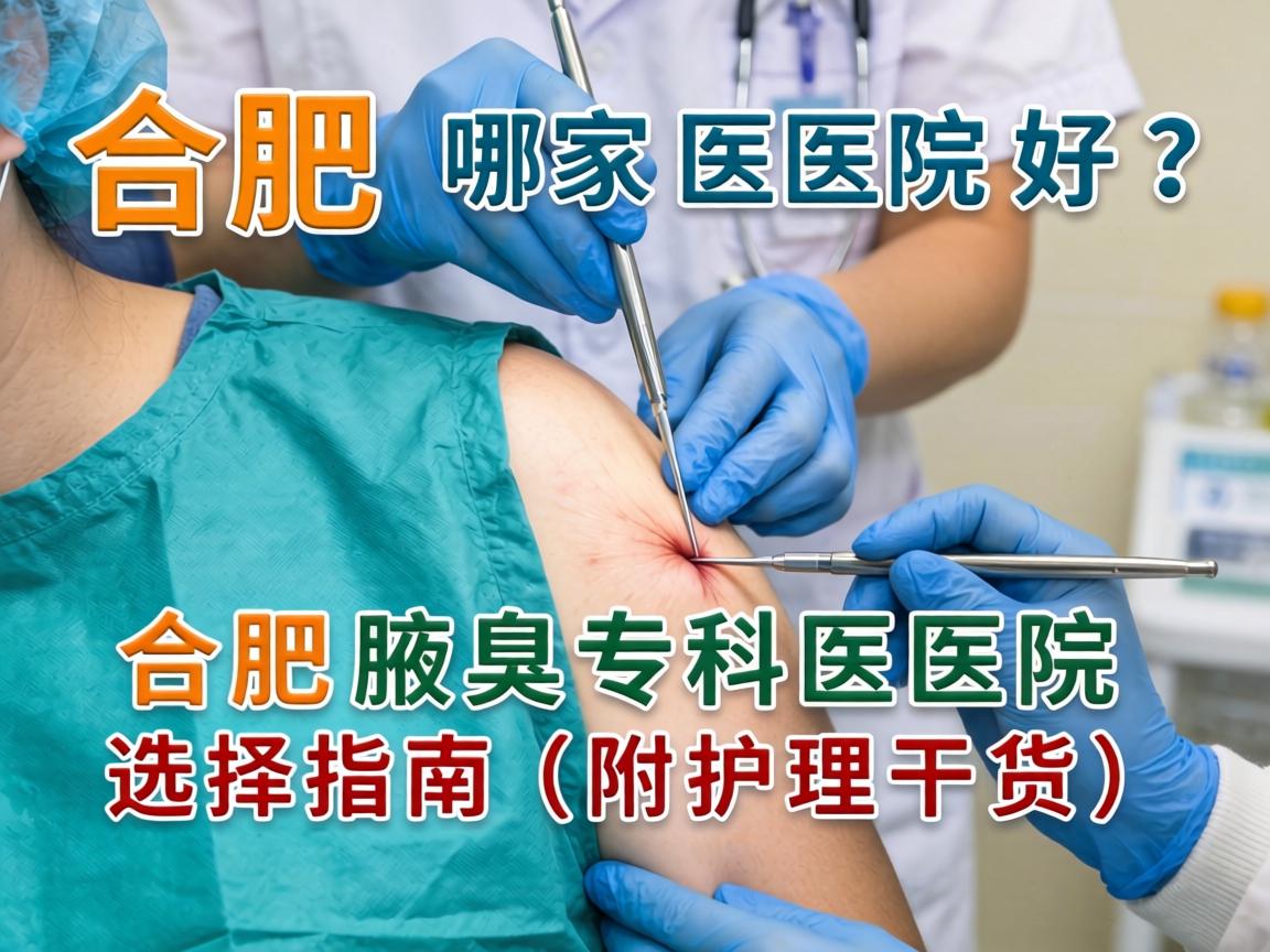 合肥腋臭手术哪家医院好？合肥腋臭专科医院选择指南（附护理干货）