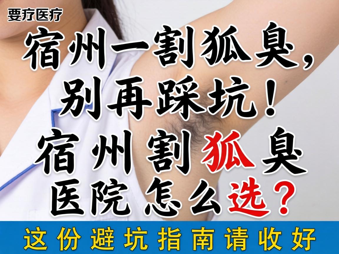宿州割狐臭,别再踩坑!宿州割狐臭医院怎么选?这份避坑指南请收好 宿州割狐臭,别再踩坑!宿州割狐臭医院怎么选?这份避坑指南请收好