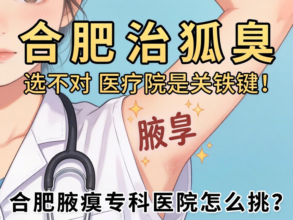合肥治狐臭,选对医院是关键!合肥腋臭专科医院怎么挑? 合肥治狐臭,选对医院是关键!合肥腋臭专科医院怎么挑?