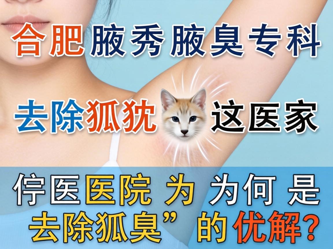 合肥腋秀腋臭专科,去除狐臭,这家医院为何是去除狐臭的优解? 合肥腋秀腋臭专科,去除狐臭,这家医院为何是去除狐臭的优解?