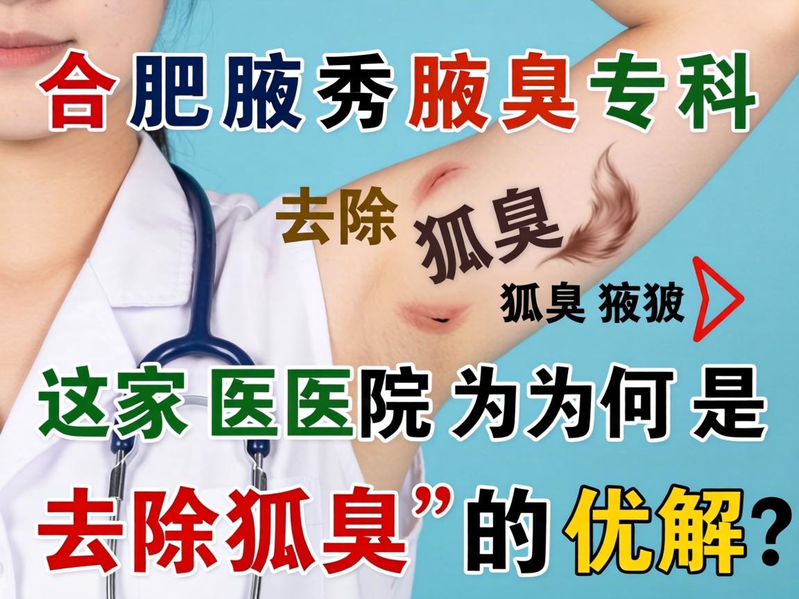 合肥腋秀腋臭专科,去除狐臭,这家医院为何是去除狐臭的优解? 合肥腋秀腋臭专科,去除狐臭,这家医院为何是去除狐臭的优解?