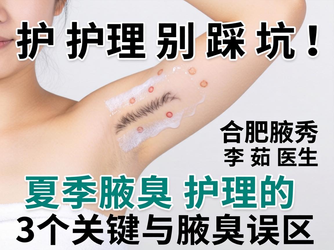 腋臭护理别踩坑！合肥腋秀李茹医生，夏季腋臭护理的3个关键与腋臭误区